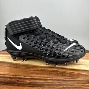 Nike Force Savage Pro 2 Mid Football Cleats Men’s Size 10.5 Black AH4000-002